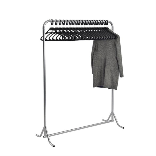 Meeting Room Coat Rack with 20 Black Hangers dp712