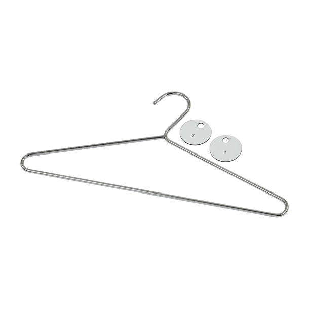 Chrome Plated Steel Hangers with Tags (50 Pack) dp918