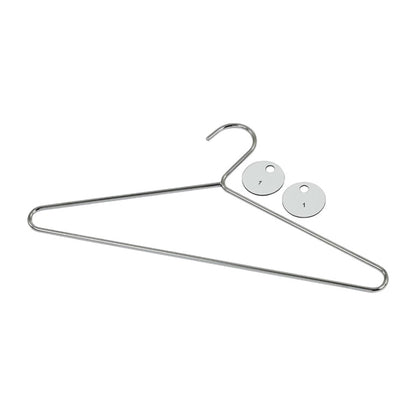 Chrome Plated Steel Hangers with Tags (50 Pack) dp918