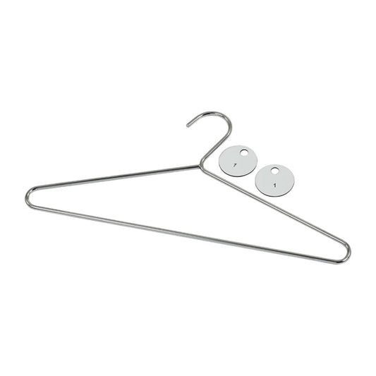 Chrome Plated Steel Hangers with Tags (50 Pack) dp918