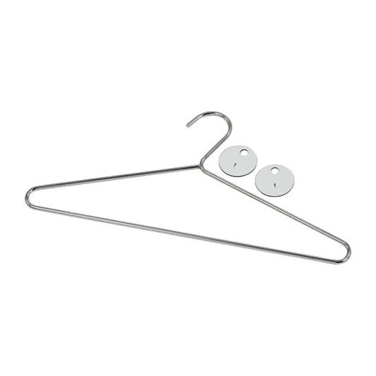 Chrome Plated Steel Hangers with Tags (50 Pack) dp918
