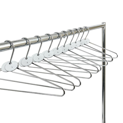 Chrome Plated Steel Hangers with Tags (50 Pack) dp918