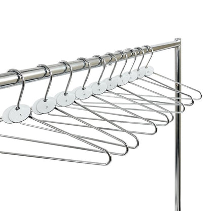 Chrome Plated Steel Hangers with Tags (50 Pack) dp918
