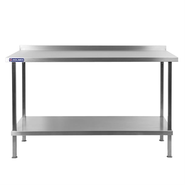 Vogue Stainless Steel Wall Table with Upstand 600(D)mm p_dr022
