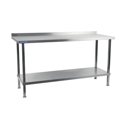 Vogue Stainless Steel Wall Table with Upstand 600(D)mm p_dr022