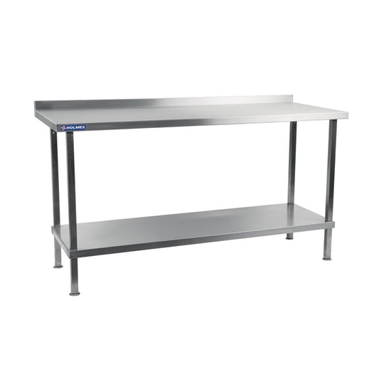Vogue Stainless Steel Wall Table with Upstand 600(D)mm p_dr022