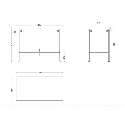 Vogue Stainless Steel Centre Table 600(D)mm p_dr043