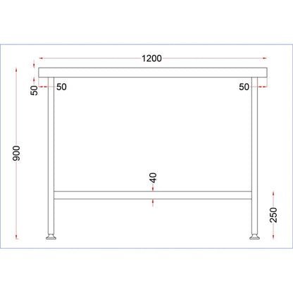 Vogue Stainless Steel Centre Table 600(D)mm p_dr043