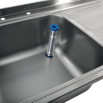 Vogue Fully Assembled Stainless Steel Sink Right Hand Drainer 1000mm dr380