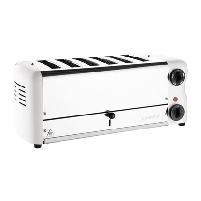 Rowlett Esprit Toaster White 6 Slot w/2x Additional Elements & Sandwich Cage ch186