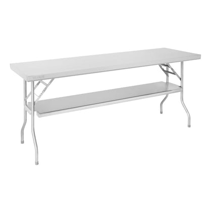 Vogue Stainless Steel Folding Work Table 1830x760x780mm dr195