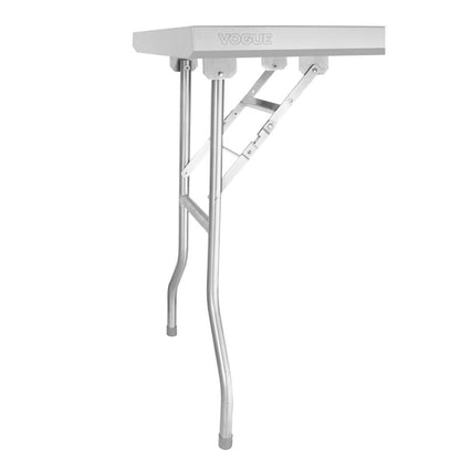 Vogue Stainless Steel Folding Work Table 1830x760x780mm dr195