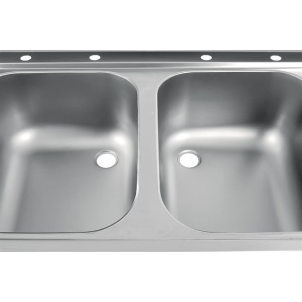 Vogue Fully Assembled Stainless Steel Sink Right Hand Drainer 1500mm dr392