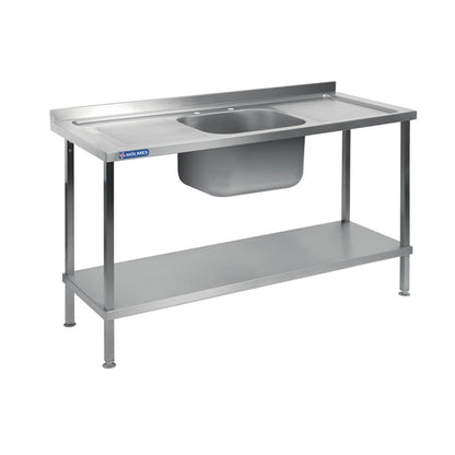 Vogue Stainless Steel Sink Double Drainer 1800mm dr397