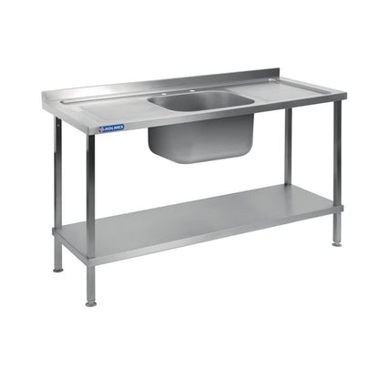 Vogue Stainless Steel Sink Double Drainer 1800mm dr397