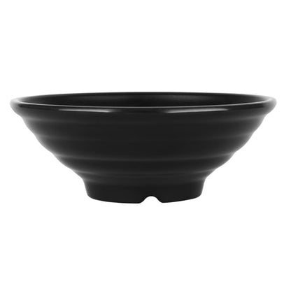 Olympia Kristallon Fusion Melamine Large Bowls Black 225mm (4 Pack) dr512