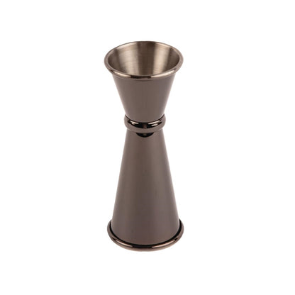 Olympia Banded Jigger Gunmetal 25ml/50ml dr626