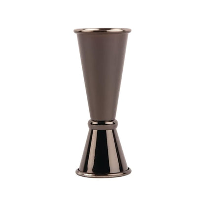 Olympia Banded Jigger Gunmetal 25ml/50ml dr626