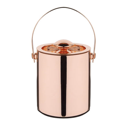 Olympia Double Walled Ice Bucket with Lid 1Ltr Copper dr740