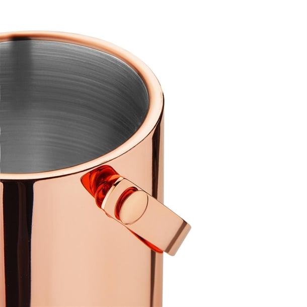 Olympia Double Walled Ice Bucket with Lid 1Ltr Copper dr740