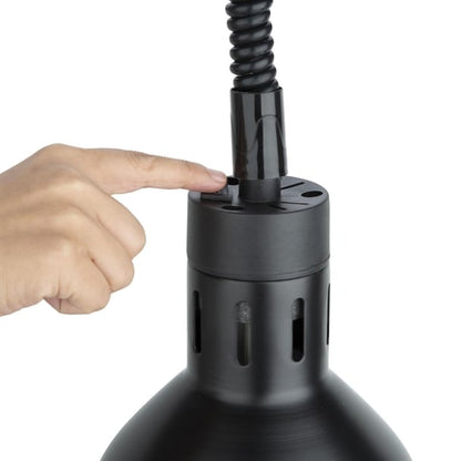 Buffalo Retractable Heat Lamp Matte Black Finish dr759