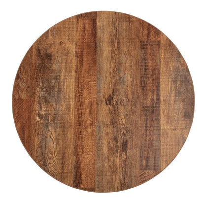 Bolero Pre-Drilled Round Table Top Urban Dark 600mm dr822
