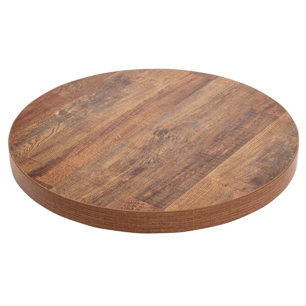 Bolero Pre-Drilled Round Table Top Urban Dark 600mm dr822