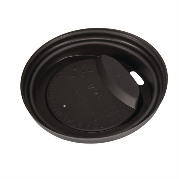 Fiesta Compostable Lids for 8oz Hot Cups (50 Pack) ds054