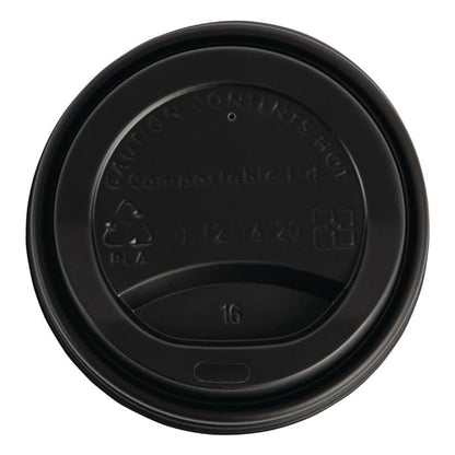 Fiesta Compostable Coffee Cup Lids 340ml / 12oz (50 Pack) ds055