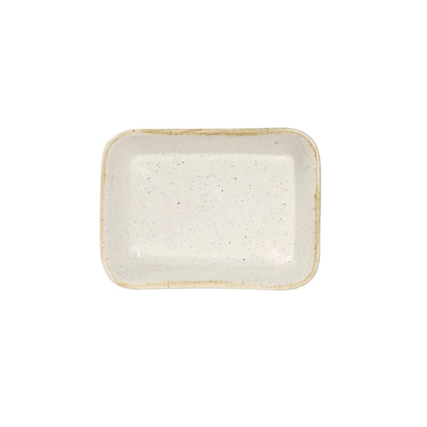 Churchill Stonecast Deep Rectangular Dishes Barley White 160mm (12 Pack) ds494