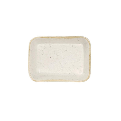 Churchill Stonecast Deep Rectangular Dishes Barley White 160mm (12 Pack) ds494