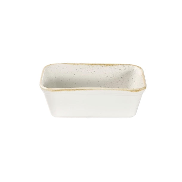 Churchill Stonecast Deep Rectangular Dishes Barley White 160mm (12 Pack) ds494