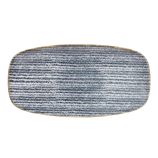 Churchill Studio Prints Homespun Rectangular Plates Slate Blue 298mm (12 Pack) ds526