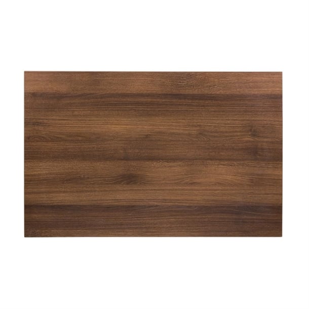 Bolero Pre-drilled Rectangular Table Top Rustic Oak 1100(W) x 700(D)mm dt442