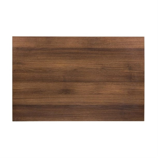 Bolero Pre-drilled Rectangular Table Top Rustic Oak 1100(W) x 700(D)mm dt442