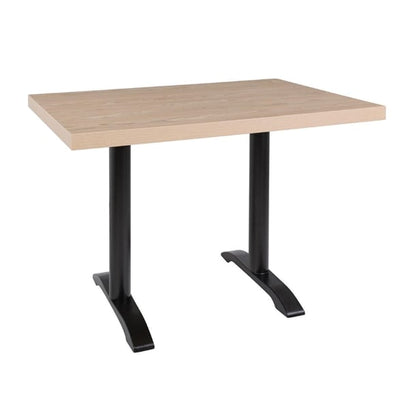 Bolero Pre-drilled Rectangular Table Top Antique Natural 1100(W) x 700(D)mm dt443