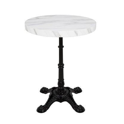 Bolero Pre-drilled Round Table Top Marble Effect 600mm dt445