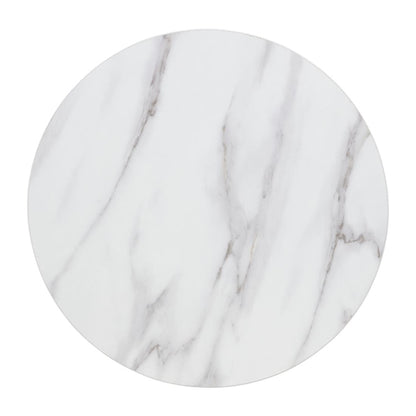 Bolero Pre-drilled Round Table Top Marble Effect 600mm dt445