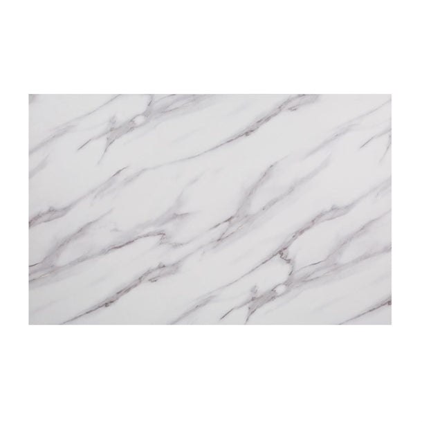 Bolero Pre-Drilled Rectangular Table Top Marble Effect 700mm dt447