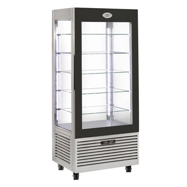 Roller Grill Display Fridge with Fixed Shelves Stainless Steel dt736