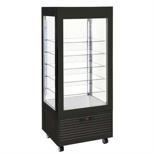 Roller Grill Display Fridge with Fixed Shelves Black dt737