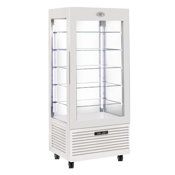 Roller Grill Display Fridge with Fixed Shelves White dt738