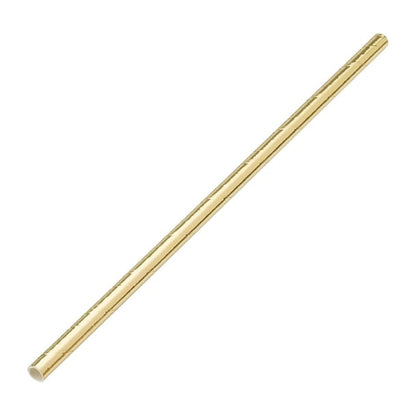 Utopia Biodegradable Paper Straws Gold (250 Pack) dw192