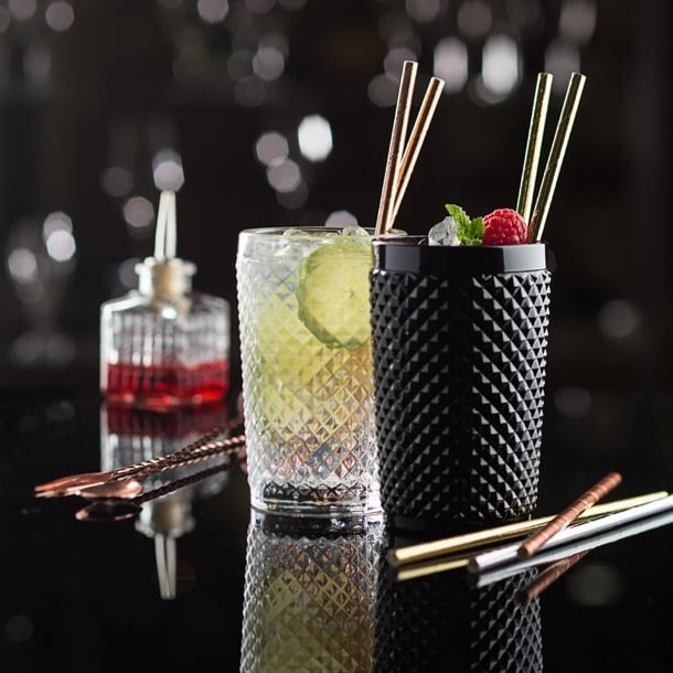 Utopia Biodegradable Paper Straws Gold (250 Pack) dw192