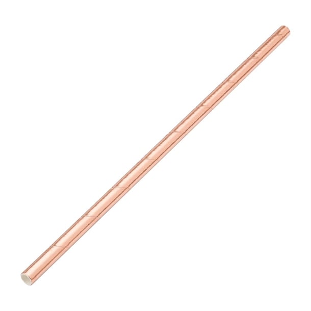 Utopia Biodegradable Paper Straws Copper (250 Pack) dw194