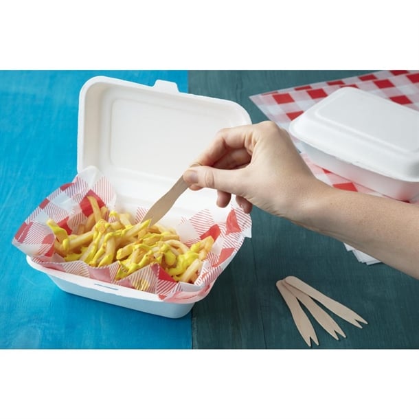 Fiesta Compostable Wooden Chip Forks (1000 Pack) cd901