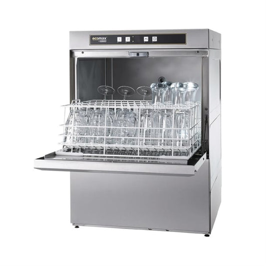 Hobart Ecomax Glasswasher G504S with Water Softener dw253-mo