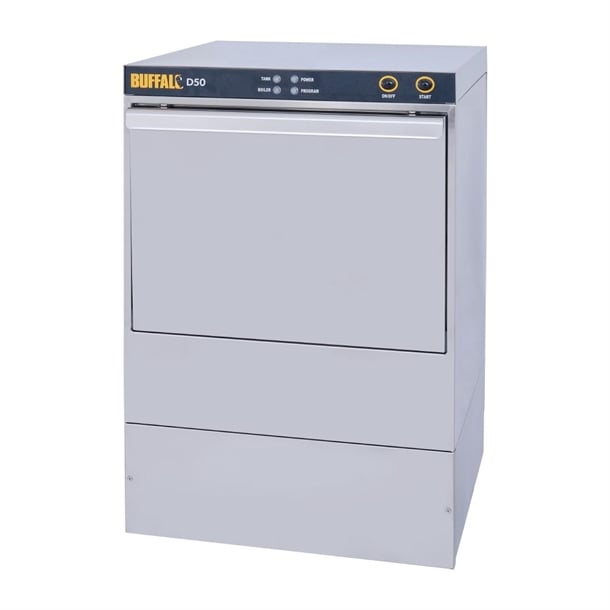Buffalo Undercounter Dishwasher with Drain Pump 500m x 500mm Baskets dw319