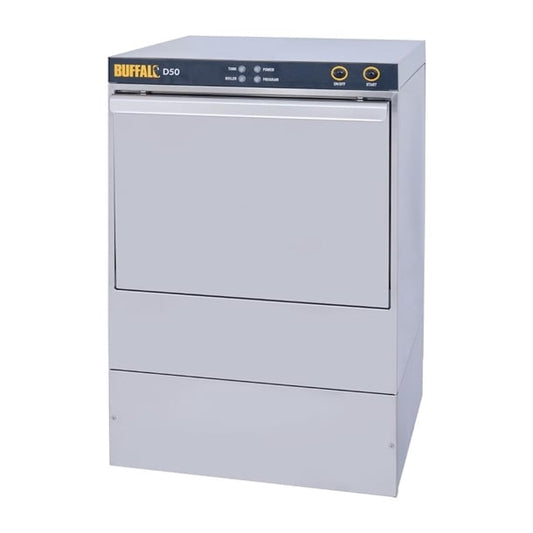 Buffalo Undercounter Dishwasher with Drain Pump 500m x 500mm Baskets dw319