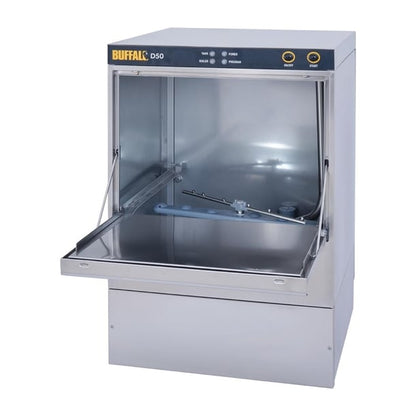Buffalo Undercounter Dishwasher with Drain Pump 500m x 500mm Baskets dw319